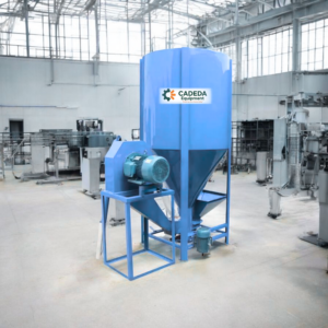 Combined Animal Feed Mill - Crusher & Vertical Mixer 1ton capacity